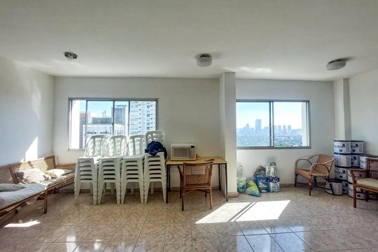 Área comum - Salão de festas de apartamento à venda com 1 quarto, 45m² em Santo Amaro, São Paulo