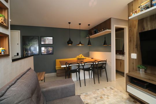 Sala de apartamento à venda com 2 quartos, 49m² em Vila Bela, São Paulo