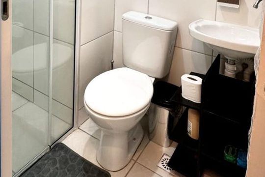 Banheiro de apartamento à venda com 2 quartos, 48m² em Santo Cristo, Rio de Janeiro