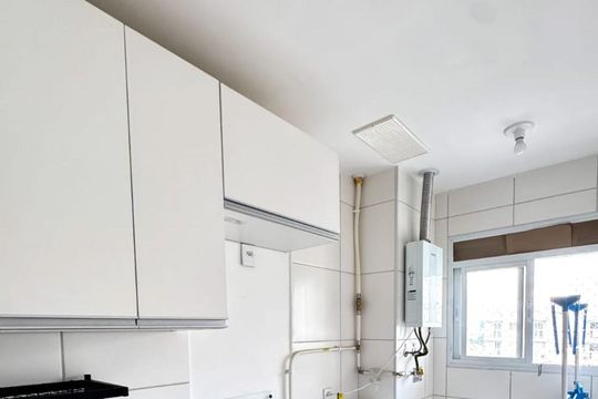 Área de serviço de apartamento à venda com 2 quartos, 48m² em Santo Cristo, Rio de Janeiro