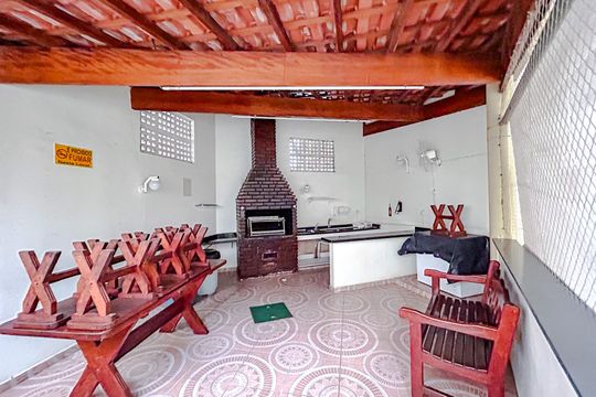 Área comum - Churrasqueira de apartamento à venda com 2 quartos, 50m² em Vila Guilhermina, São Paulo