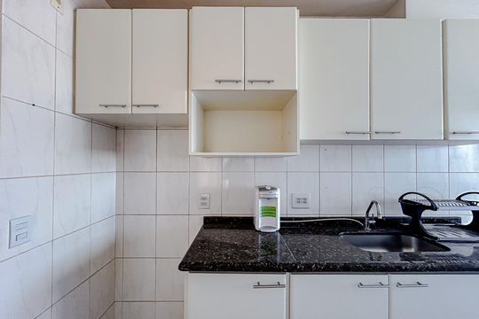 Cozinha - Armários de apartamento à venda com 2 quartos, 50m² em Vila Guilhermina, São Paulo