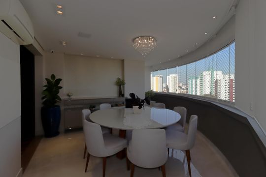 Sala de Jantar de apartamento à venda com 3 quartos, 126m² em Vila Scarpelli, Santo André