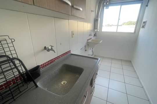 Cozinha de apartamento para alugar com 2 quartos, 45m² em Jardim Primavera, Duque de Caxias