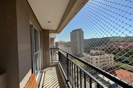 Varanda da Sala de apartamento para alugar com 1 quarto, 71m² em Alphaville Residencial Um, Barueri