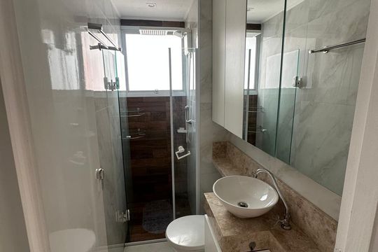 Banheiro de apartamento à venda com 2 quartos, 41m² em Colônia (Zona Leste), São Paulo