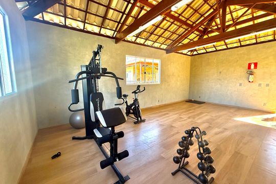 Área comum - Academia de apartamento para alugar com 2 quartos, 44m² em Estância do Hibisco, Contagem