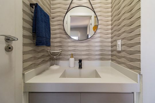 Lavabo de apartamento à venda com 1 quarto, 30m² em Barra Funda, São Paulo