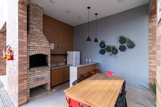Área comum - Churrasqueira de apartamento à venda com 1 quarto, 30m² em Barra Funda, São Paulo