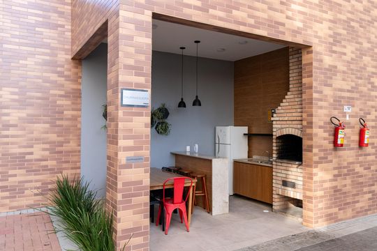 Área comum - Churrasqueira 2 de apartamento à venda com 1 quarto, 30m² em Barra Funda, São Paulo