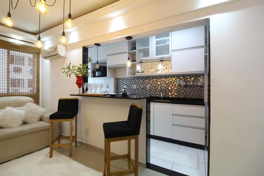 Cozinha de apartamento à venda com 2 quartos, 51m² em Jacarepaguá, Rio de Janeiro