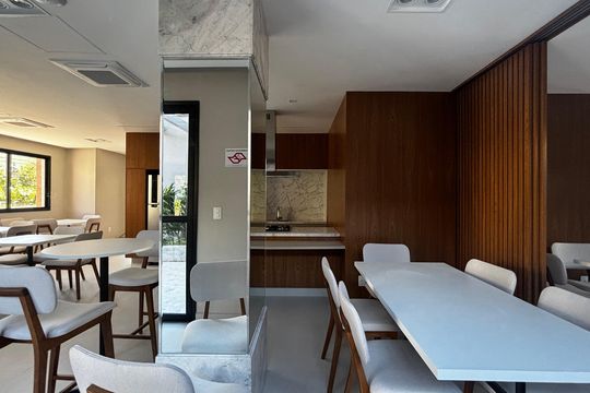 Salão de Festas de apartamento à venda com 3 quartos, 112m² em Jardim, Santo André