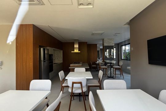 Salão de Festas de apartamento à venda com 3 quartos, 112m² em Jardim, Santo André
