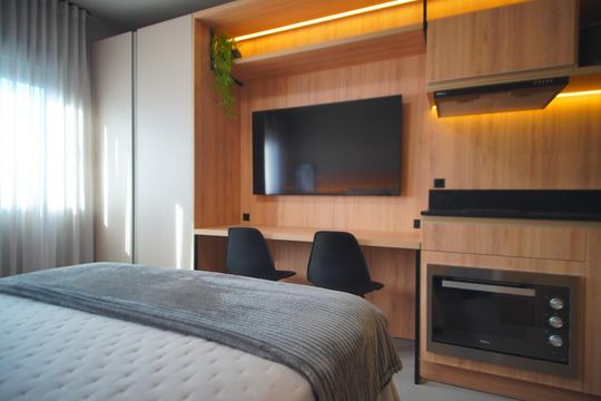 Sala - Quarto de kitnet/studio para alugar com 1 quarto, 25m² em Independência, Porto Alegre