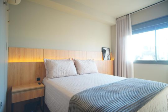 Quarto - Sala de kitnet/studio para alugar com 1 quarto, 25m² em Independência, Porto Alegre