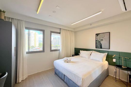 Quarto  de kitnet/studio à venda com 1 quarto, 25m² em Santo Amaro, São Paulo
