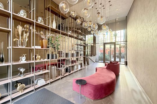 Hall Social Bloco   de kitnet/studio à venda com 1 quarto, 25m² em Santo Amaro, São Paulo