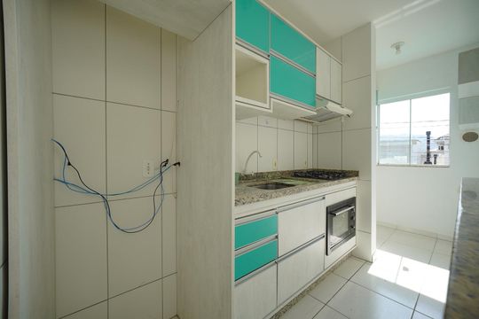 Cozinha de apartamento para alugar com 2 quartos, 60m² em Bela Vista, Palhoça