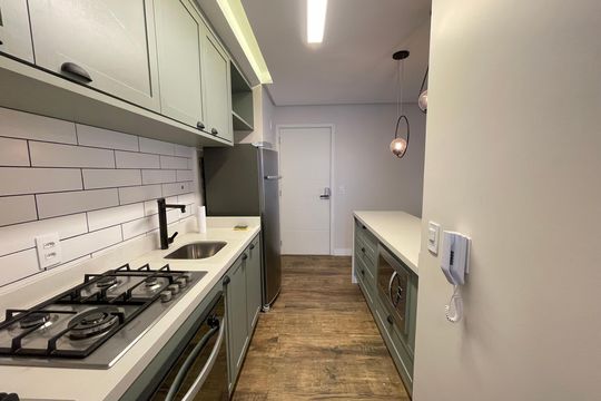 Cozinha de apartamento para alugar com 1 quarto, 68m² em Butantã, São Paulo