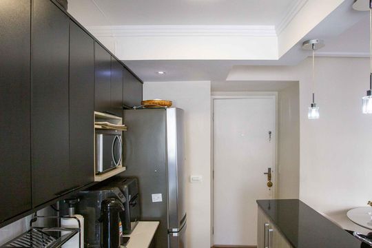 Cozinha de apartamento à venda com 2 quartos, 43m² em Canhema, Diadema