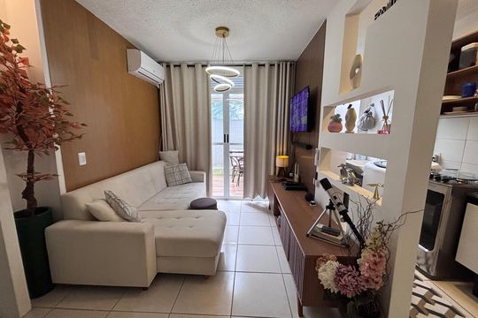Sala de apartamento à venda com 2 quartos, 58m² em Vargem Grande, Rio de Janeiro