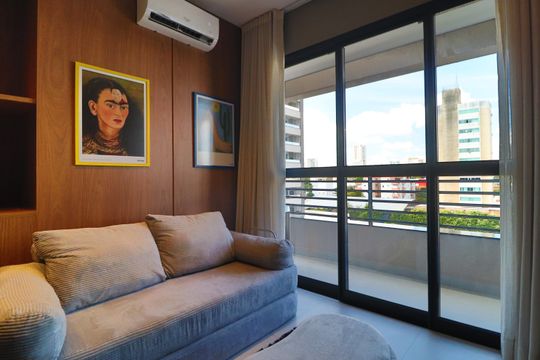 Sala de apartamento para alugar com 1 quarto, 34m² em Saraiva, Uberlândia