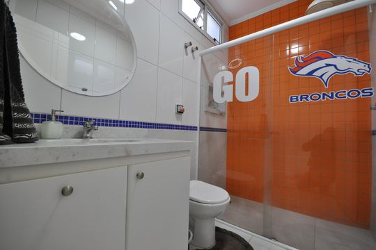Banheiro da Suíte 3 de casa à venda com 4 quartos, 400m² em Jardim Leonor Mendes de Barros, São Paulo