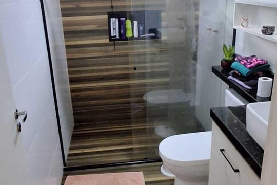 Banheiro da suíte de casa para alugar com 2 quartos, 100m² em Gramacho, Duque de Caxias
