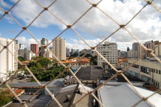 Vista da Suíte de apartamento para alugar com 3 quartos, 119m² em Pinheiros, São Paulo