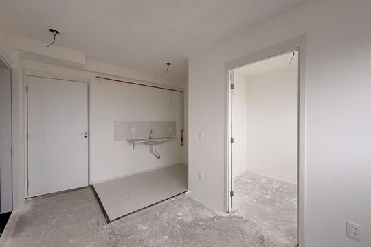 Sala de apartamento para alugar com 2 quartos, 33m² em Parque Erasmo Assunção, Santo André