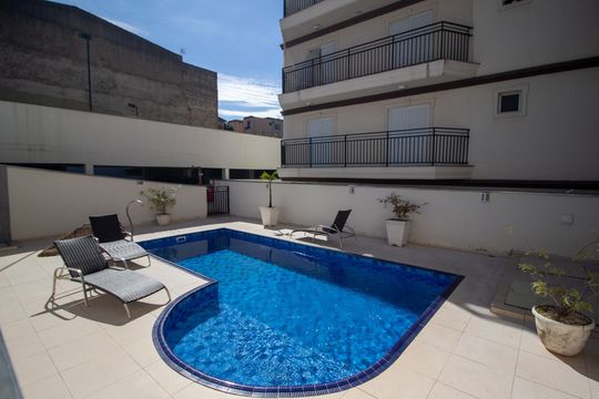 Área comum - Piscina de apartamento para alugar com 3 quartos, 118m² em Jardim Emilia, Sorocaba