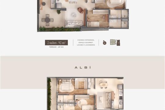 Apartamento à venda com 2 quartos, 61m² em Cruzeiro, Belo Horizonte