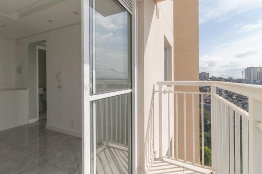 Varanda da Sala de apartamento para alugar com 2 quartos, 37m² em Parque Sao Rafael, São Paulo