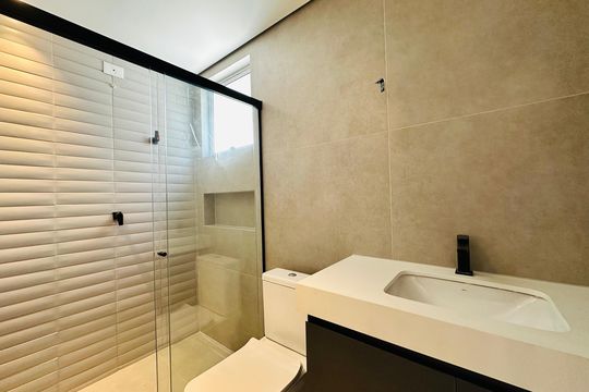 Banheiro da Suíte de apartamento à venda com 3 quartos, 183m² em Floresta, Belo Horizonte