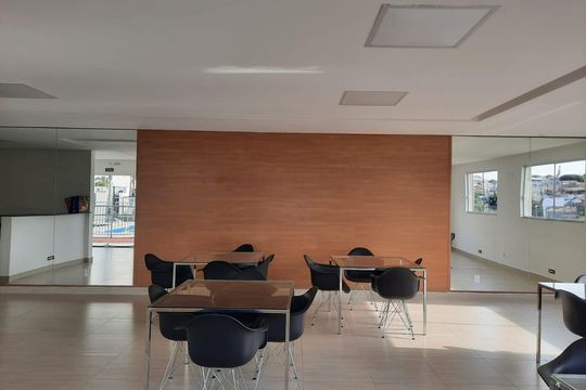 Área comum - Salão de festas de apartamento para alugar com 1 quarto, 45m² em Parque Industrial, Campinas