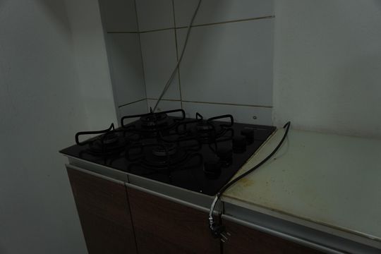 Cozinha de apartamento para alugar com 2 quartos, 52m² em Parque Sisi, São Carlos