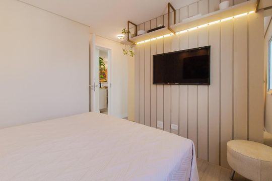 Quarto Suíte de apartamento para alugar com 2 quartos, 64m² em Vila Nossa Senhora das Vitorias, Mauá