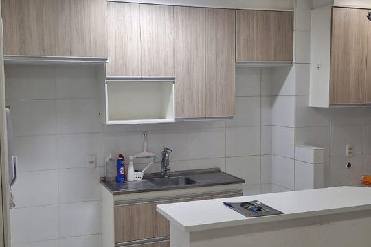 Cozinha de apartamento para alugar com 2 quartos, 54m² em Jd Flamboyant, São José dos Campos