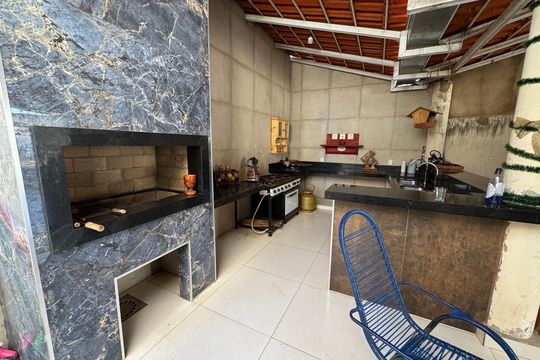 Área comum - Churrasqueira de casa para alugar com 5 quartos, 964m² em Colônia Agrícola Samambaia, Brasília