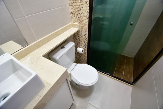 Banheiro de apartamento para alugar com 2 quartos, 53m² em Bonfim, Campinas