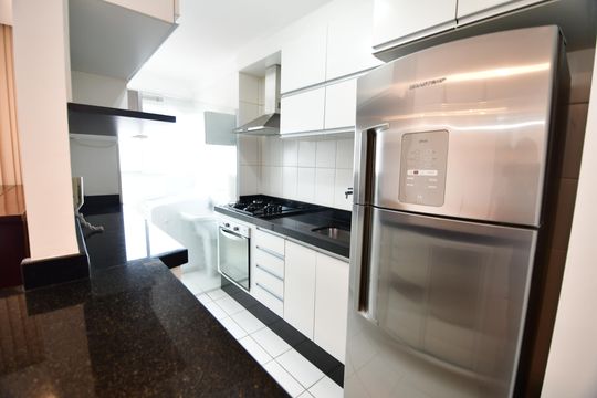 Cozinha de apartamento para alugar com 2 quartos, 53m² em Bonfim, Campinas