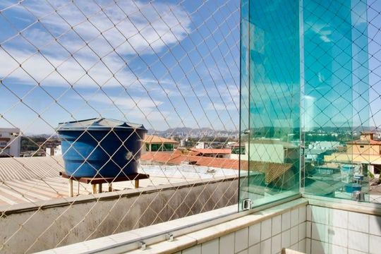 Varanda da Suíte de apartamento para alugar com 3 quartos, 90m² em Jardim Industrial, Contagem