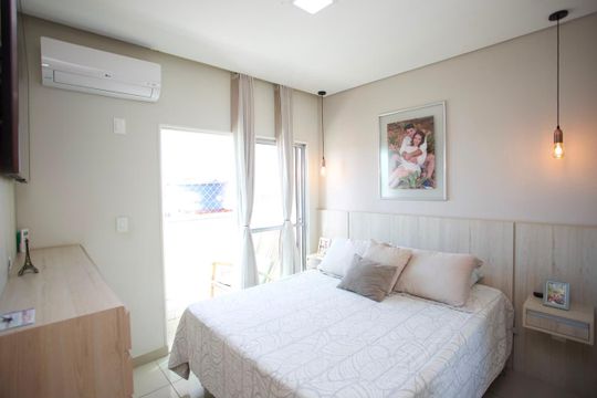 Quarto Suíte de apartamento à venda com 3 quartos, 90m² em Jardim Industrial, Contagem