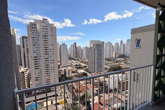 Sacada de apartamento à venda com 2 quartos, 62m² em Setor Bueno, Goiânia