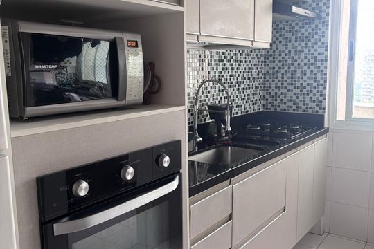 Cozinha de apartamento à venda com 3 quartos, 104m² em Recreio dos Bandeirantes, Rio de Janeiro