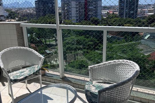 Varanda de apartamento à venda com 3 quartos, 104m² em Recreio dos Bandeirantes, Rio de Janeiro