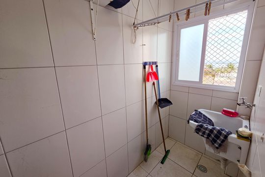 Área de Serviço de apartamento para alugar com 1 quarto, 45m² em Nova Mirim, Praia Grande