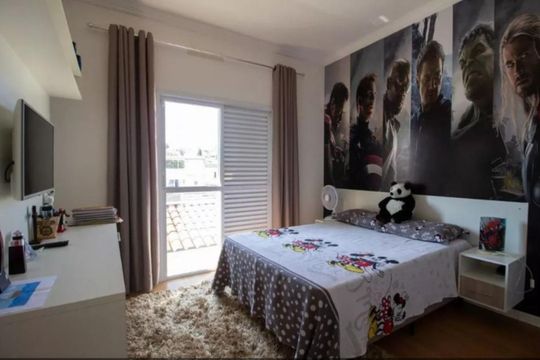 DORMITORIO de casa à venda com 3 quartos, 140m² em Pestana, Osasco