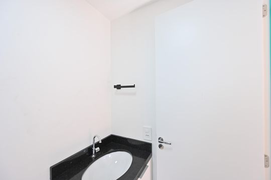 Banheiro Social de apartamento para alugar com 1 quarto, 27m² em Planalto Paulista, São Paulo