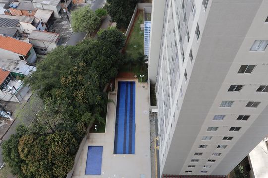 Vista do quarto de apartamento à venda com 2 quartos, 35m² em Conjunto Habitacional Teotonio Vilela, São Paulo